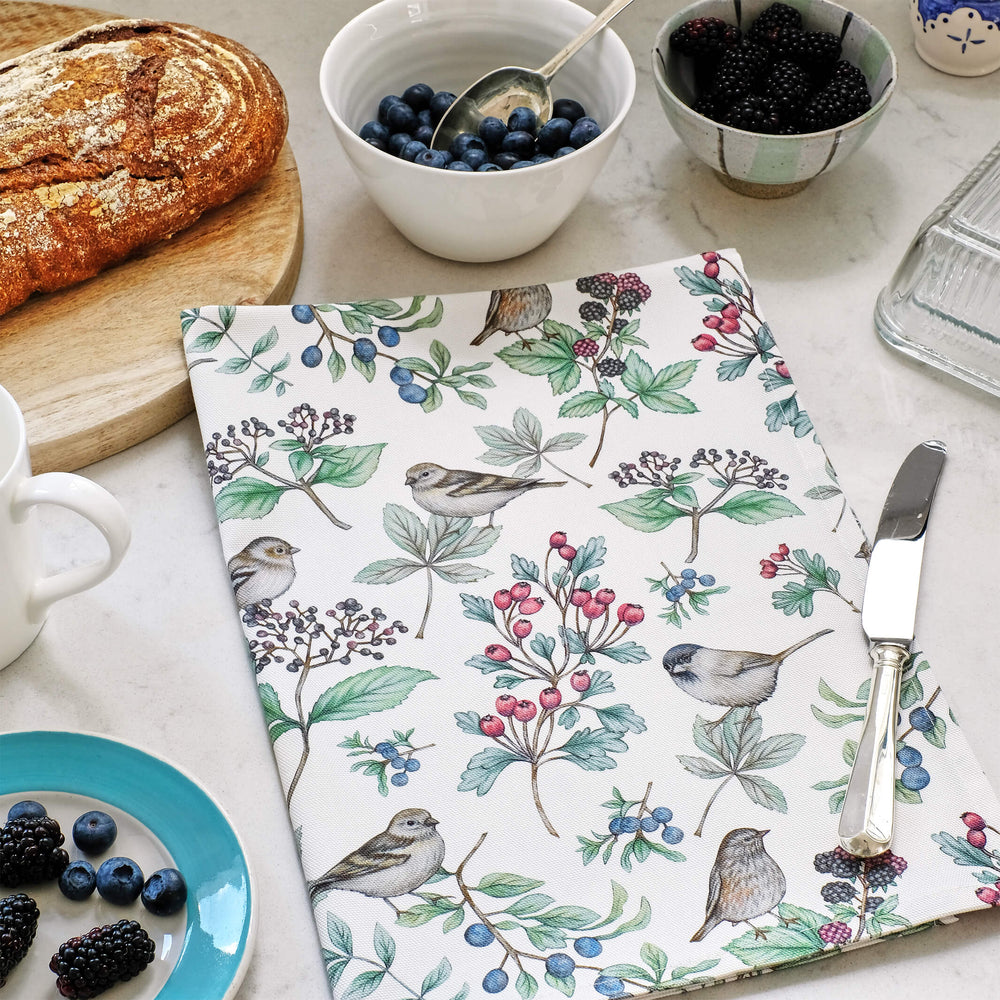 hedgerow tea towel