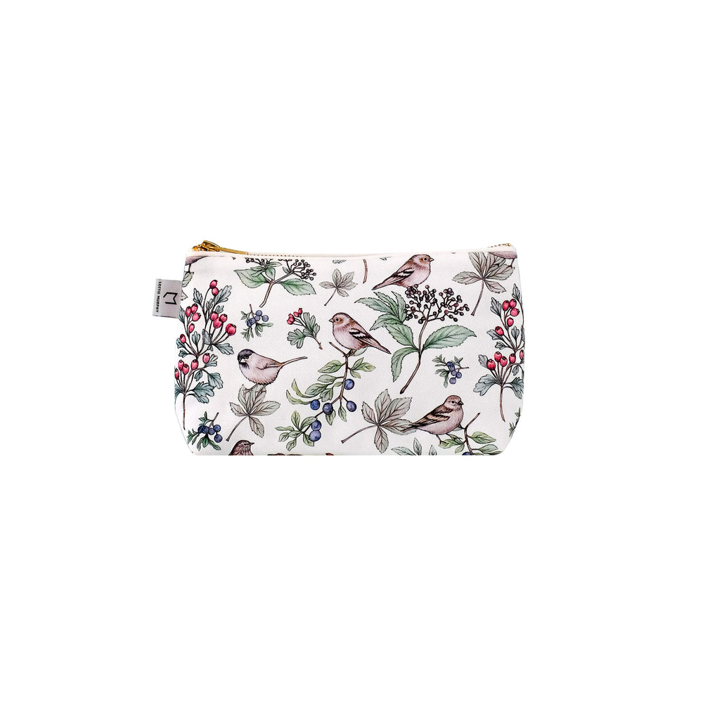 hedgerow & bird make up bag