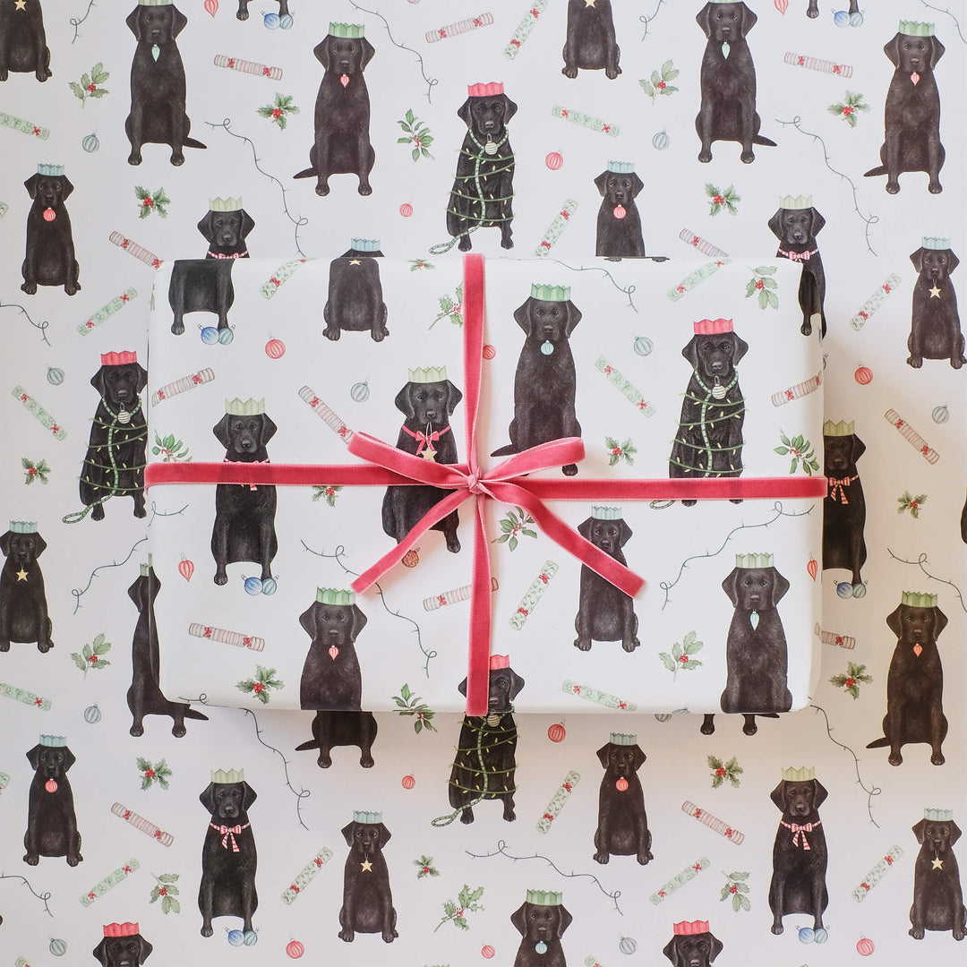 Labrador christmas wrapping paper