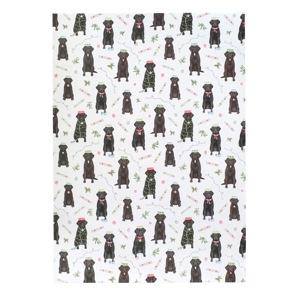 Labrador christmas wrapping paper