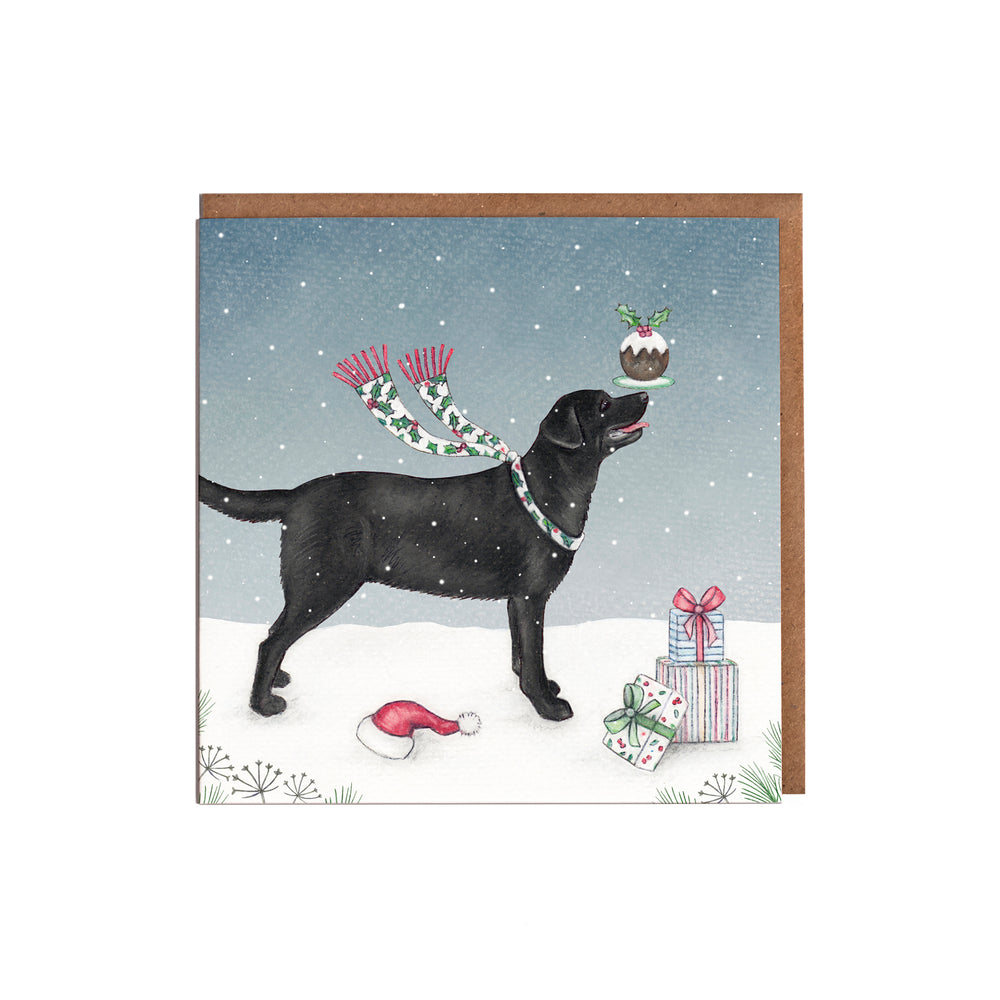 Labrador dog christmas card pack of eight