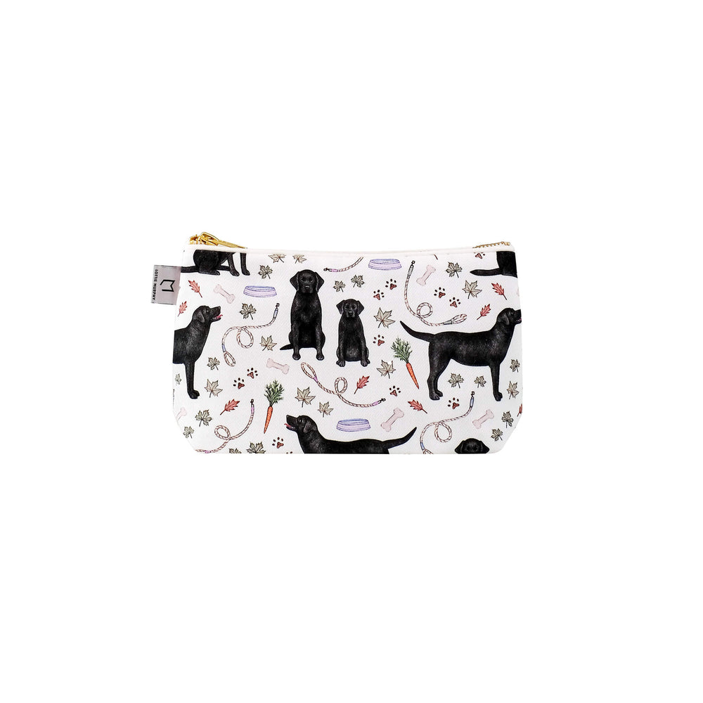 labrador dog make up bag
