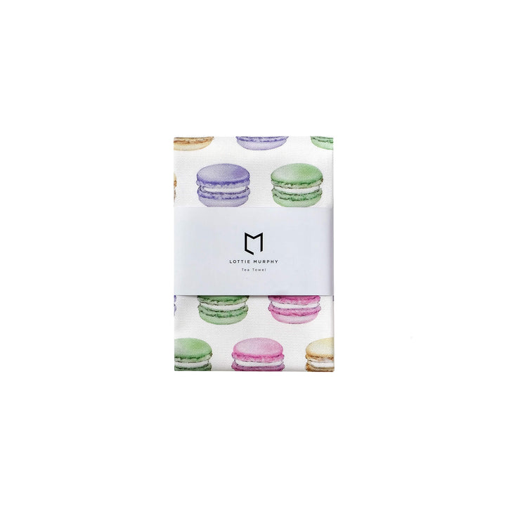 macaron tea towel