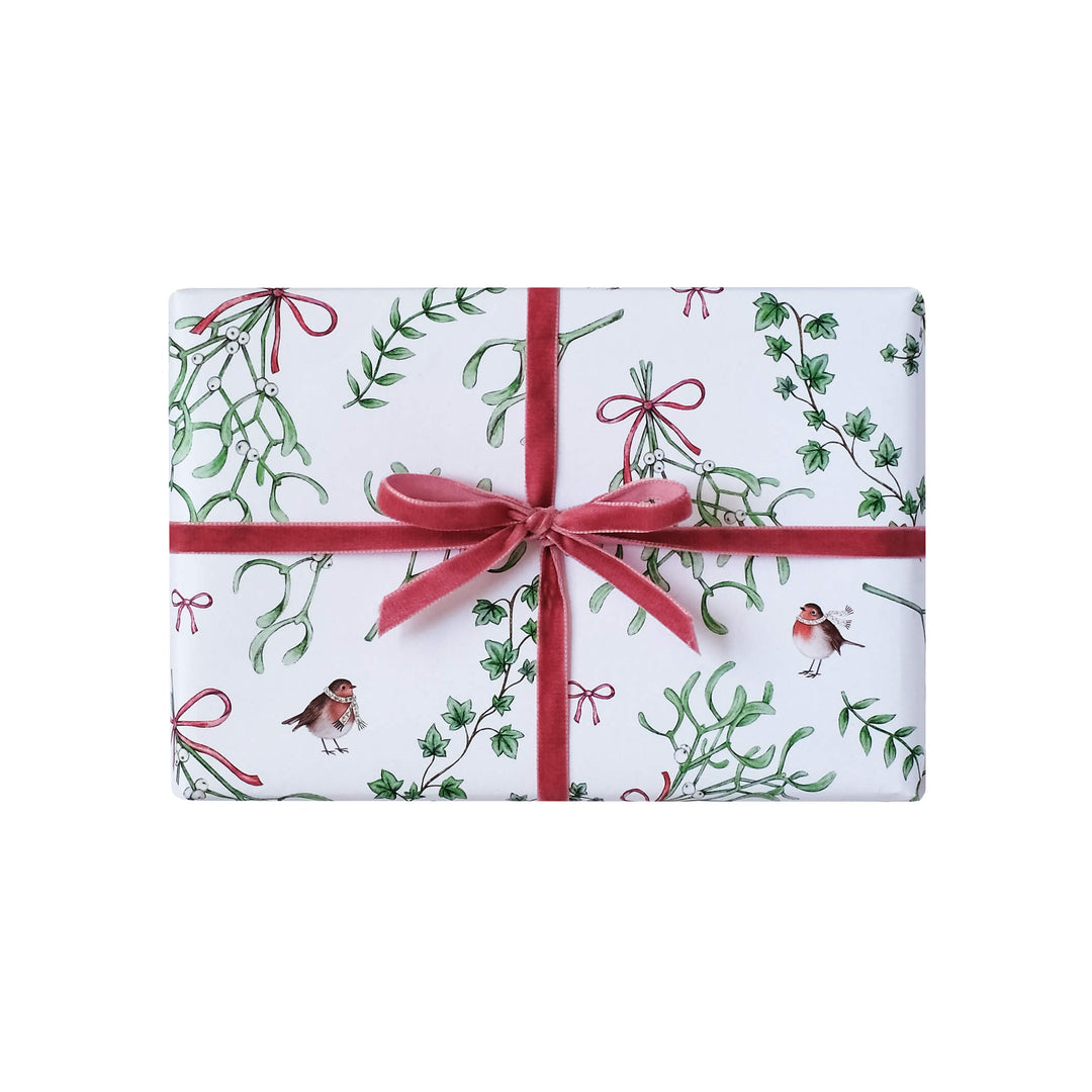 Mistletoe wrapping paper