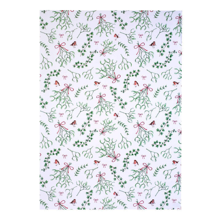 Mistletoe wrapping paper