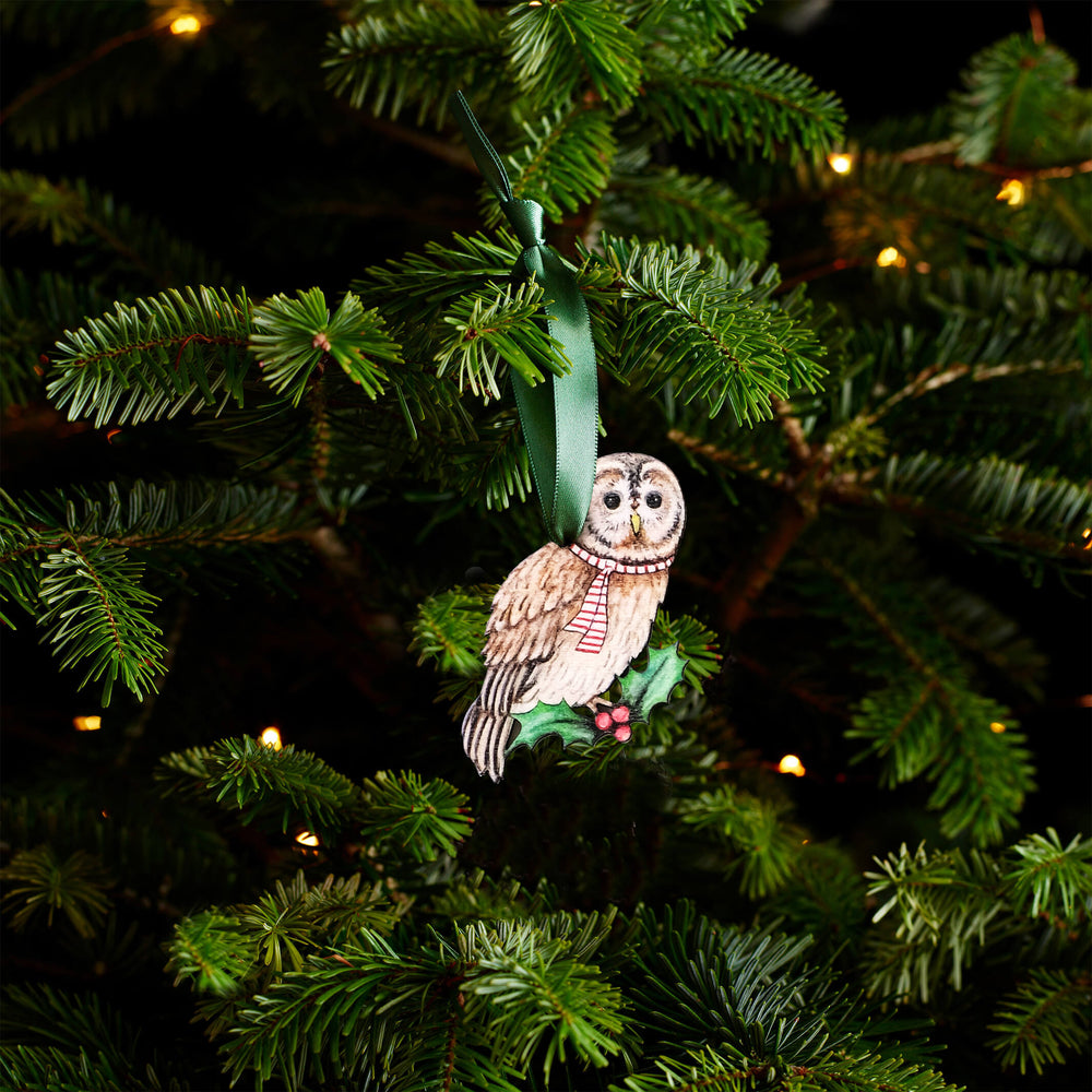 Owl Christmas Tree Decoration