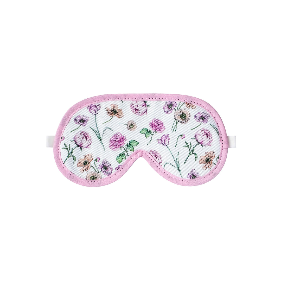 pink floral eye mask