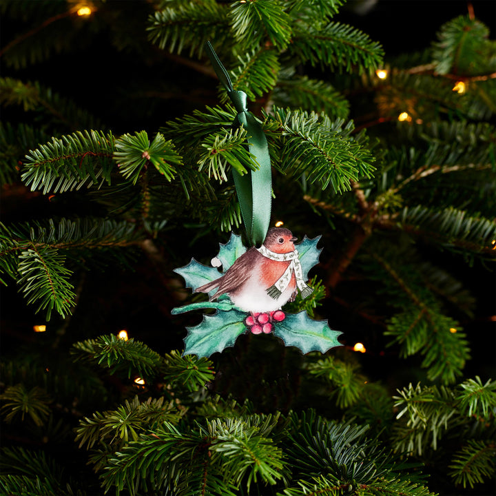 robin christmas tree decoration
