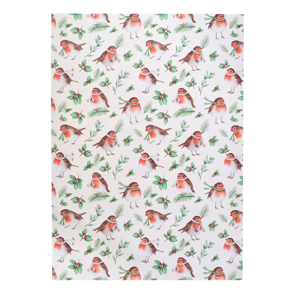 Robins wrapping paper