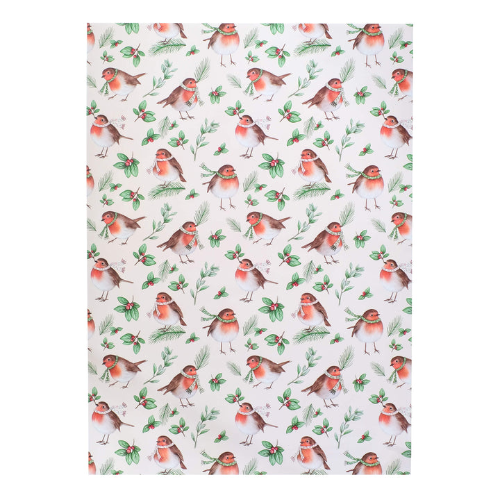 Robins wrapping paper