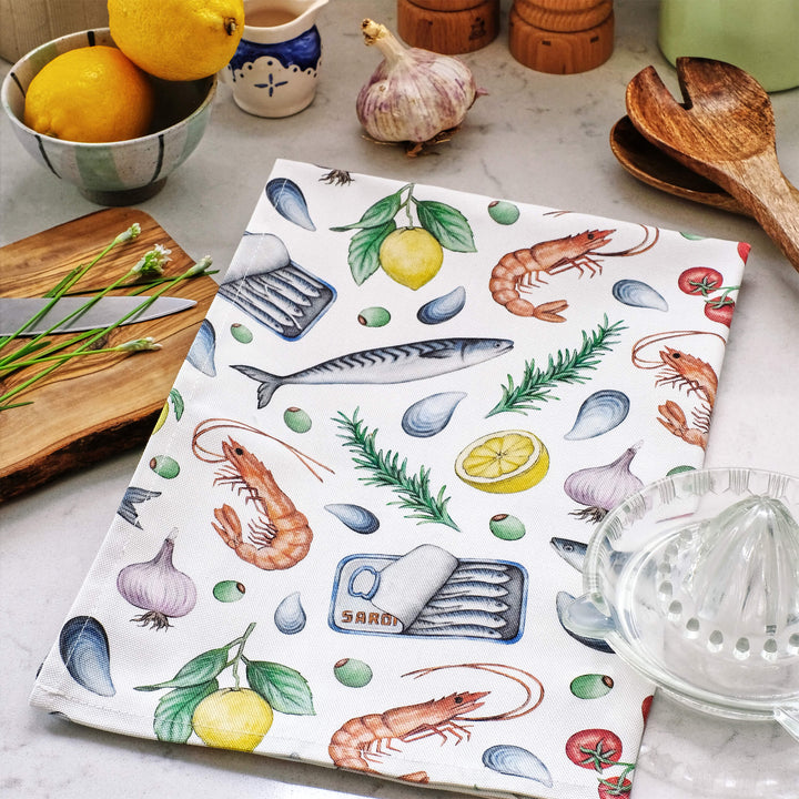 Seafood Tea Towel