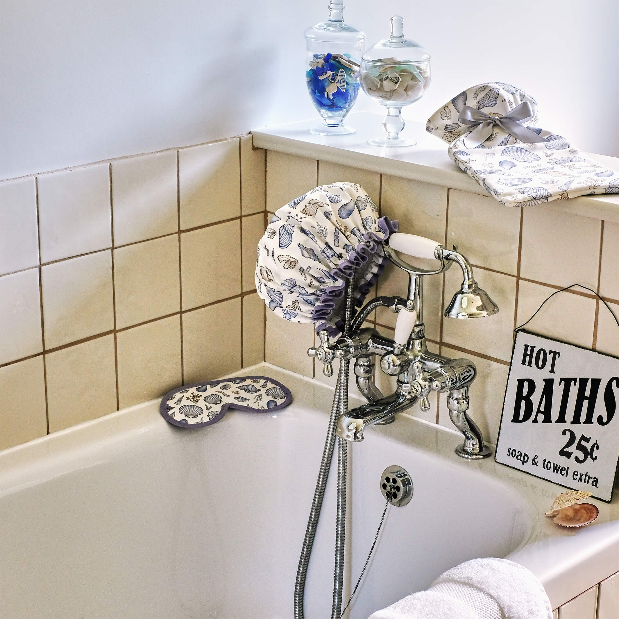 Decorative shower caps hotsell