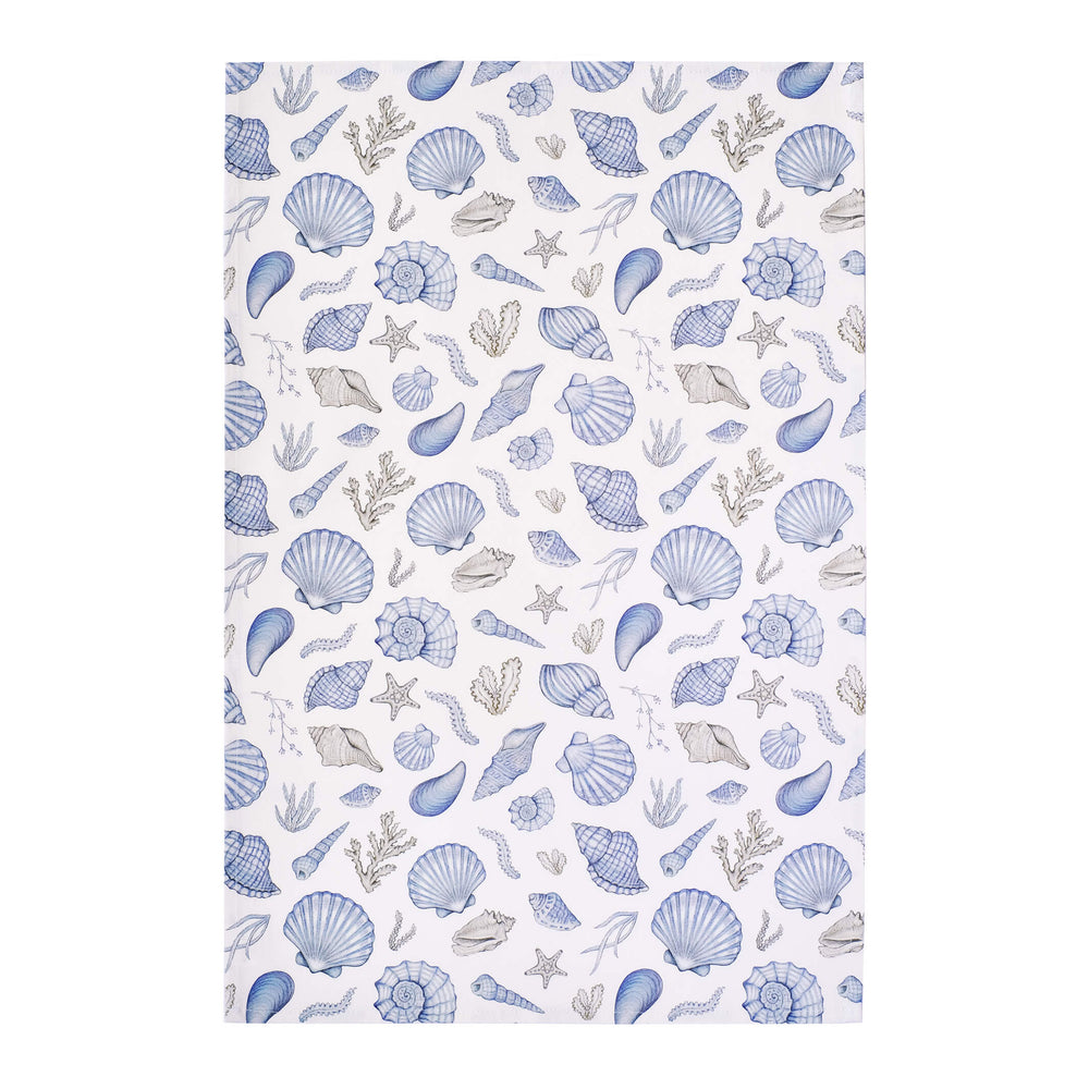 shells tea towel