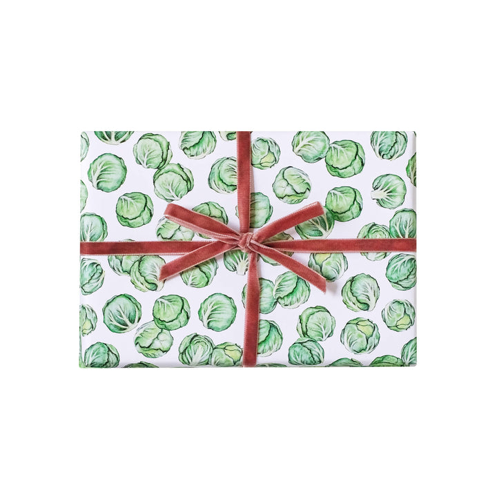 brussels sprouts christmas wrapping paper