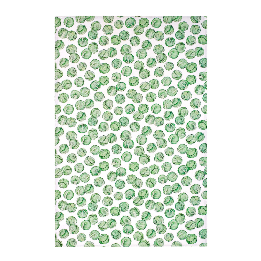 brussels sprouts christmas tea towel