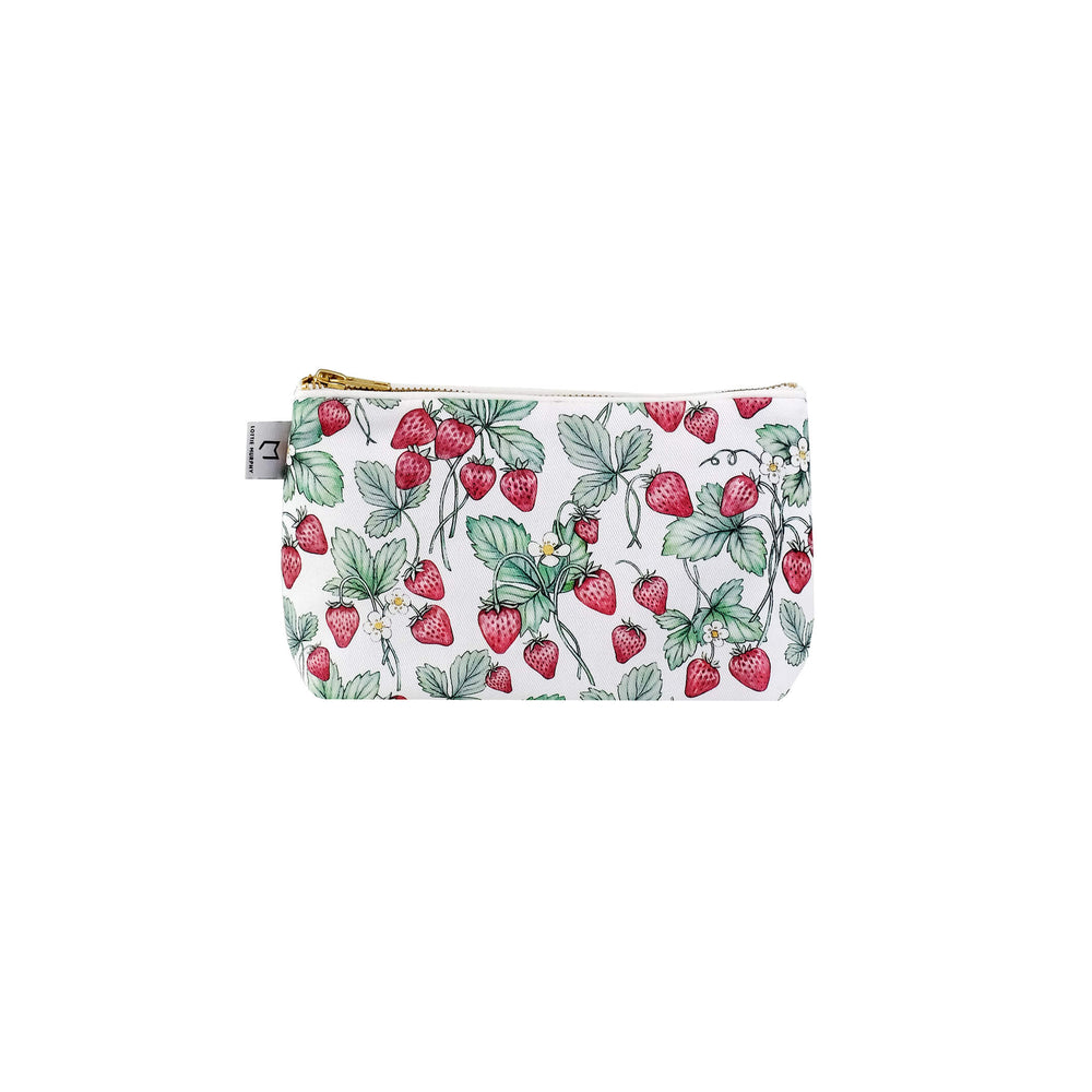 strawberry make up bag