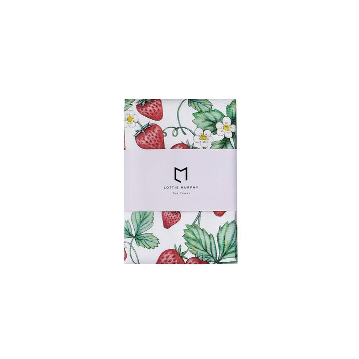 strawberry tea towel