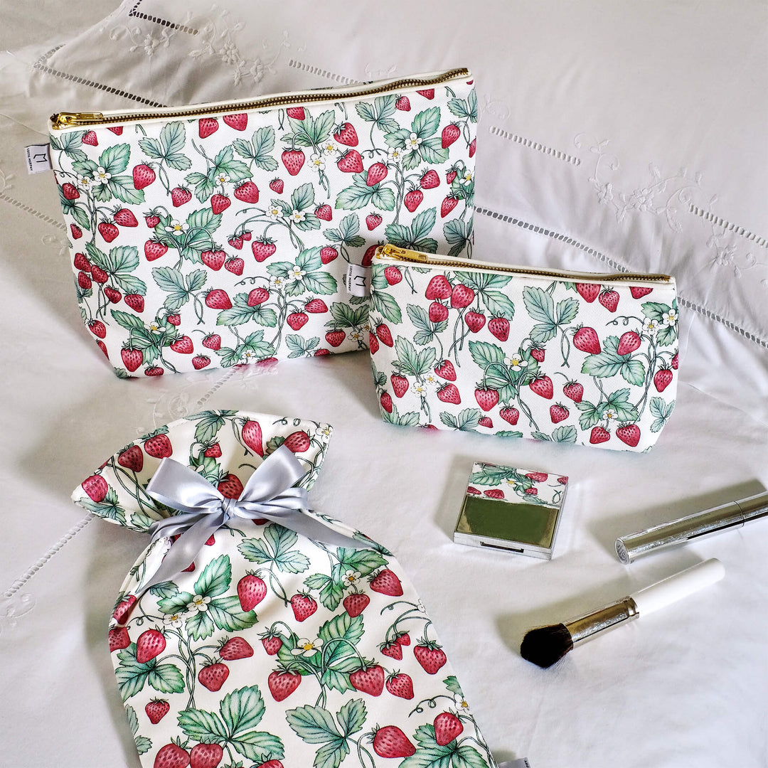 strawberry wash bag