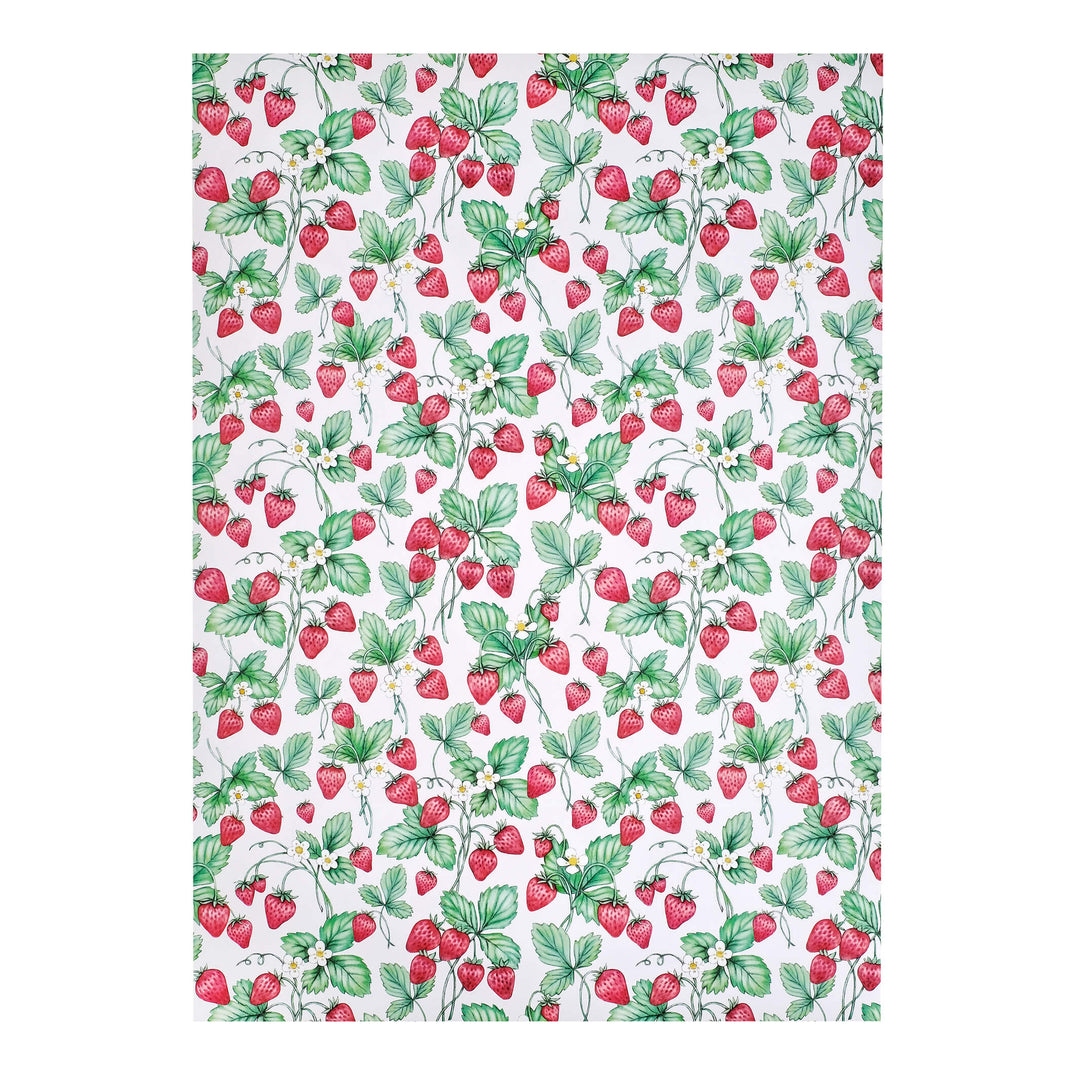 strawberry wrapping paper sheet