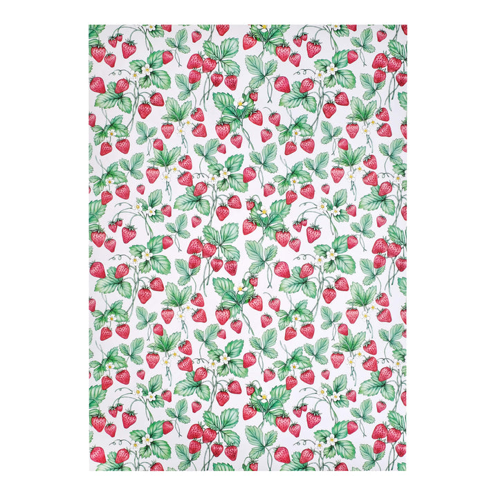 strawberry wrapping paper sheet