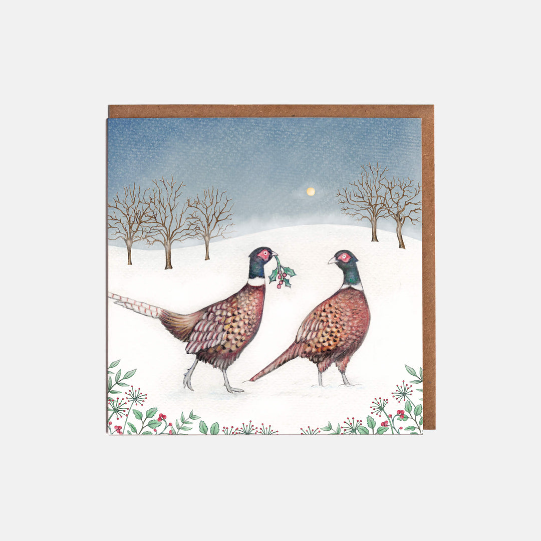 pheasants christmas card pack