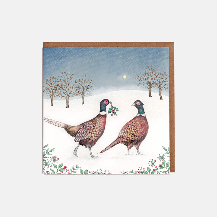 pheasants christmas card pack