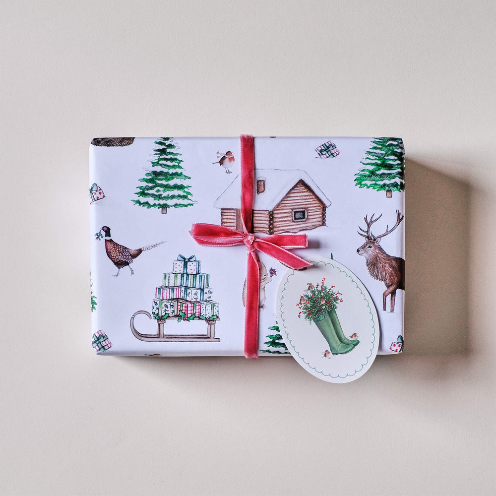 welly boot chritmas gift tags