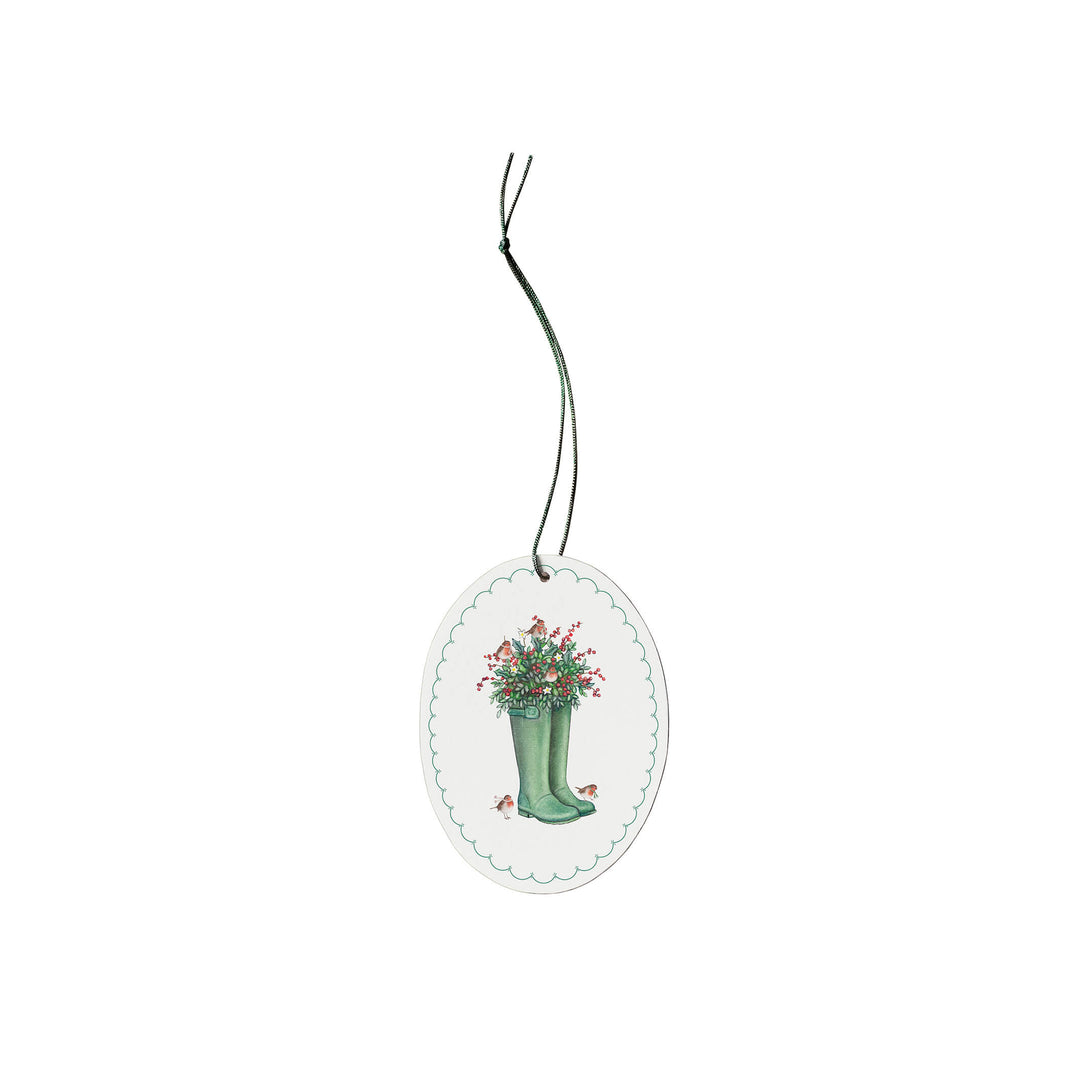 wellington boot christmas gift tags