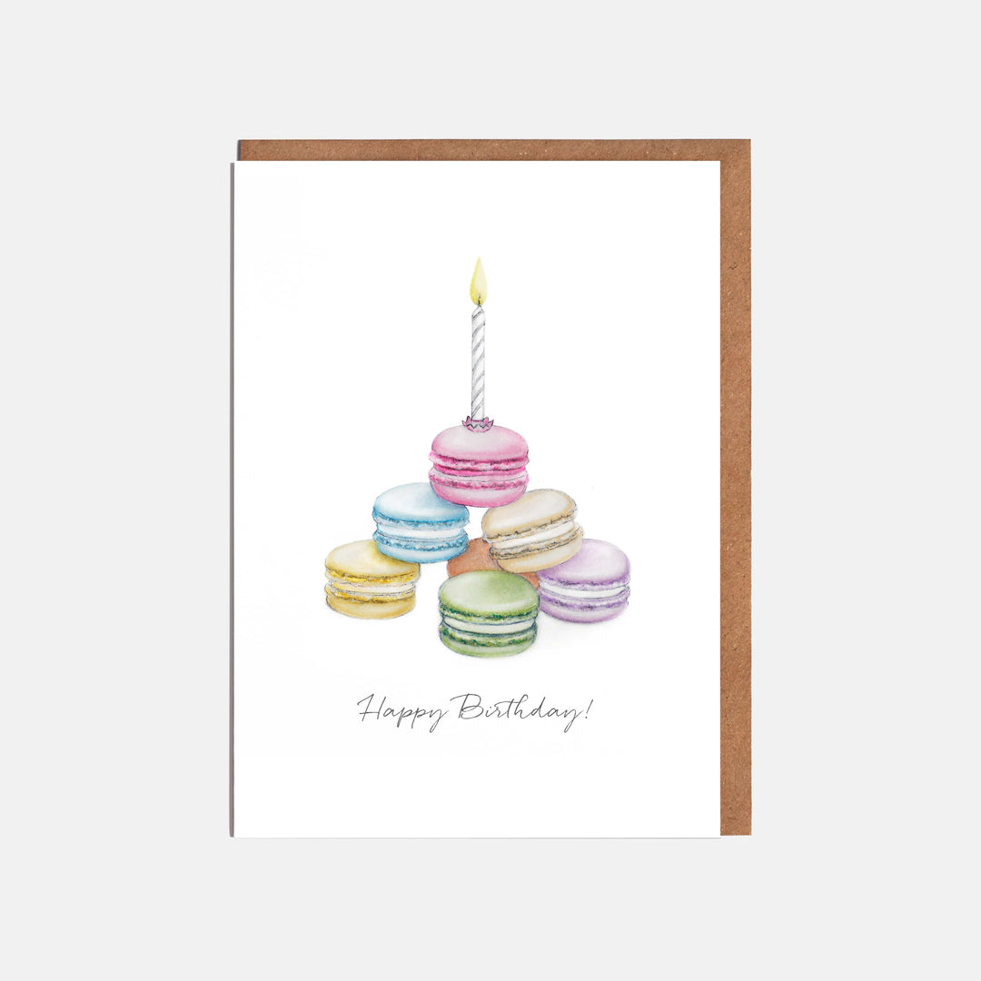 LOTTIE MURPHY Macaron Mountain Card - Happy Birthday! CB04