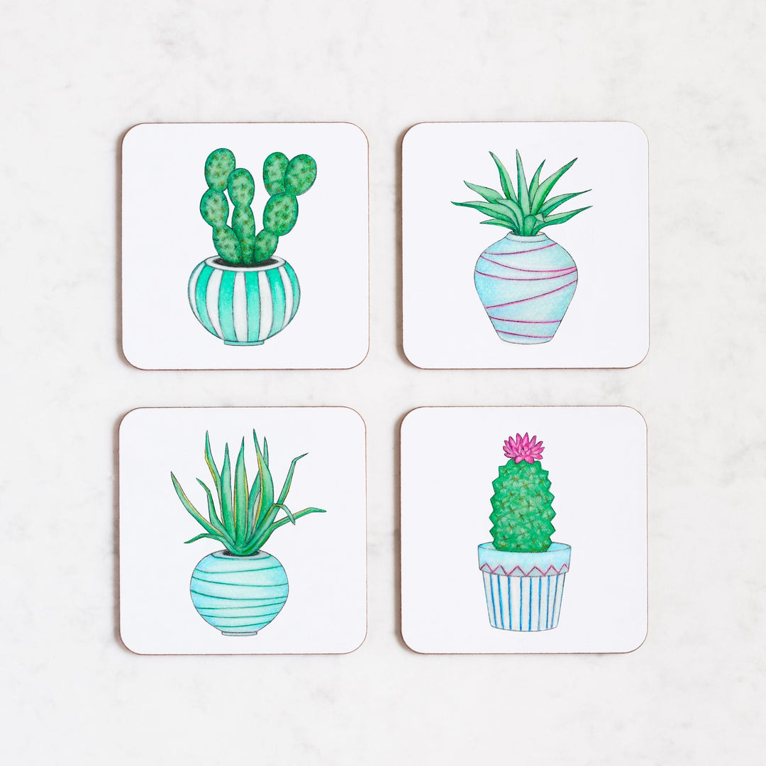 LOTTIE MURPHY Cactus Coasters (4 per set) DC01