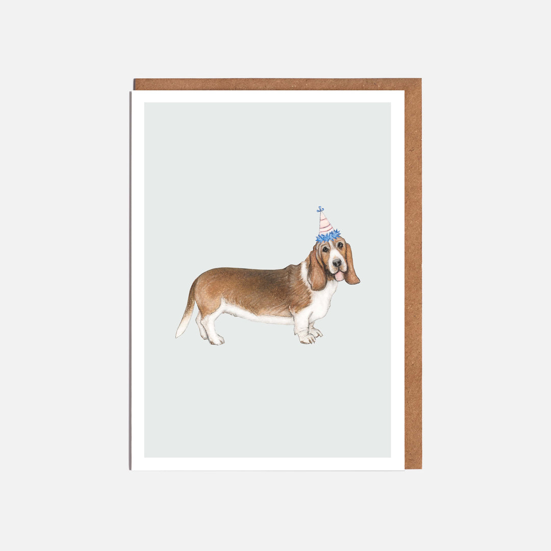 LOTTIE MURPHY Basset Hound Dog Card DH16