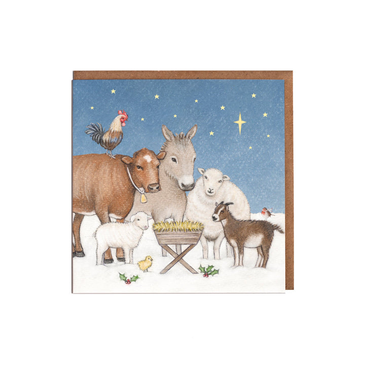 LOTTIE MURPHY Nativity Scene Christmas Cards (8 per pack) MB17-P