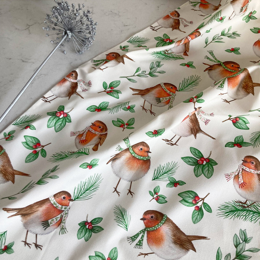 LOTTIE MURPHY Robin Christmas Tea Towel TT26