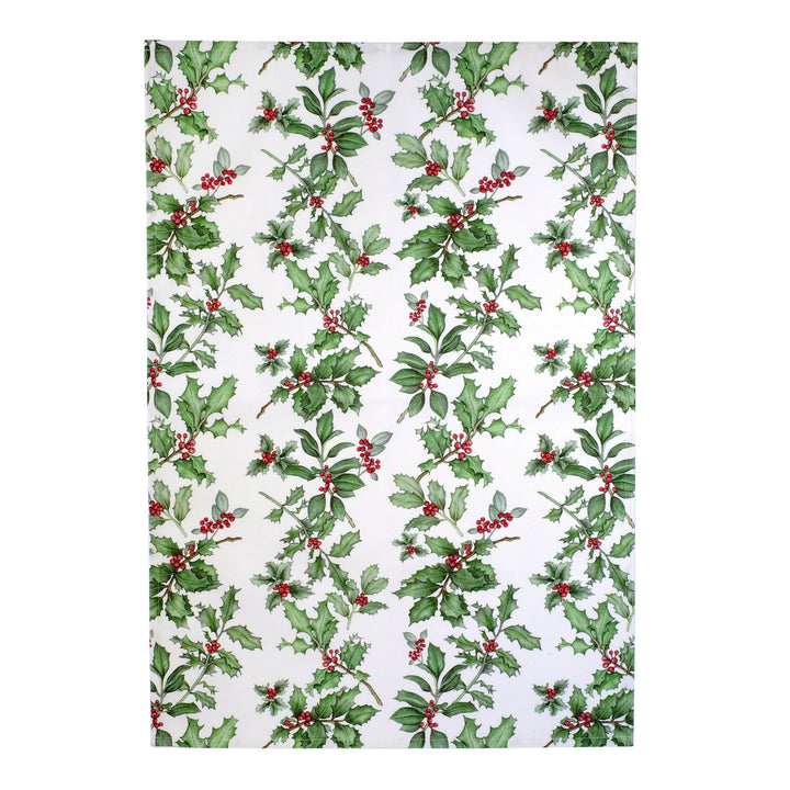 LOTTIE MURPHY Christmas Holly Tea Towel & Apron Bundle HO01